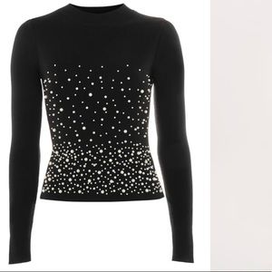 Topshop graduated pearl sweater